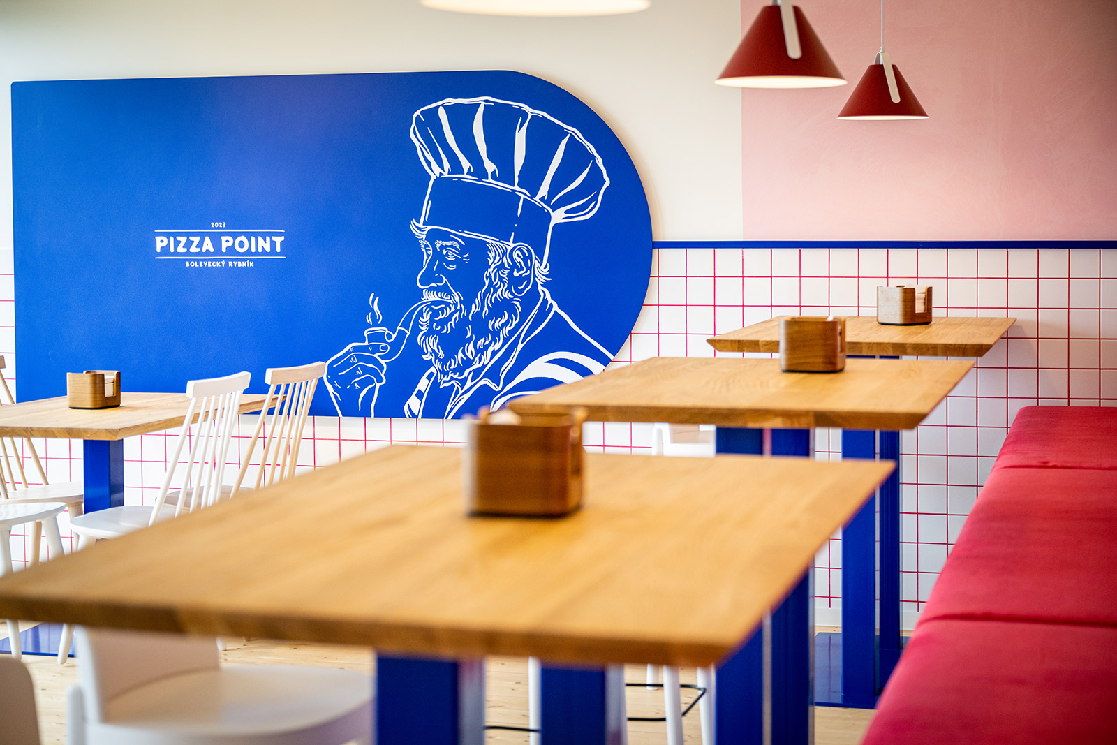 Pizza Point na Boleváku — terasa